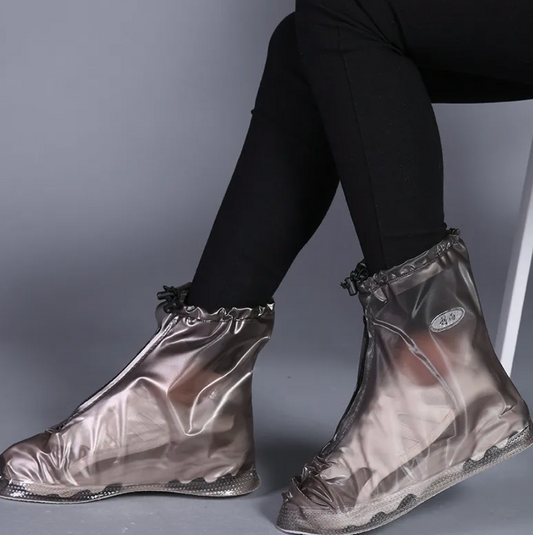 Couvre-chaussures Imperméable Montant et Transparent - Protection contre la pluie