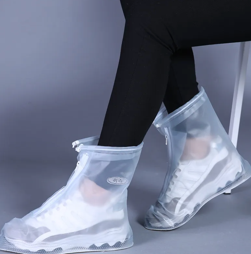 Couvre-chaussures Imperméable Montant et Transparent - Protection contre la pluie